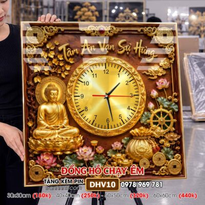 Tranh Đồng Hồ treo tường DHV10