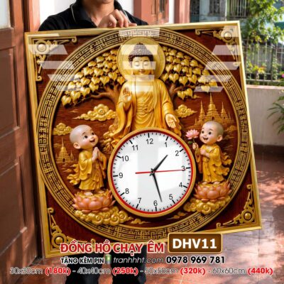 Tranh Đồng Hồ treo tường DHV11