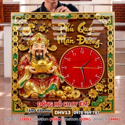 Tranh Đồng Hồ treo tường DHV13