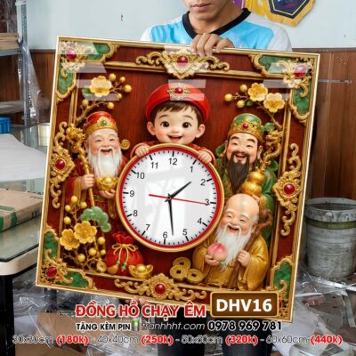 Tranh Đồng Hồ treo tường DHV16