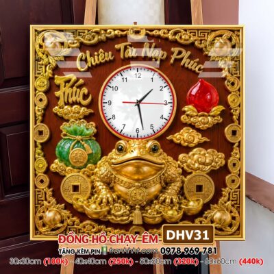 Tranh Đồng Hồ treo tường DHV31