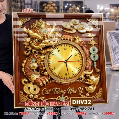 Tranh Đồng Hồ treo tường DHV32