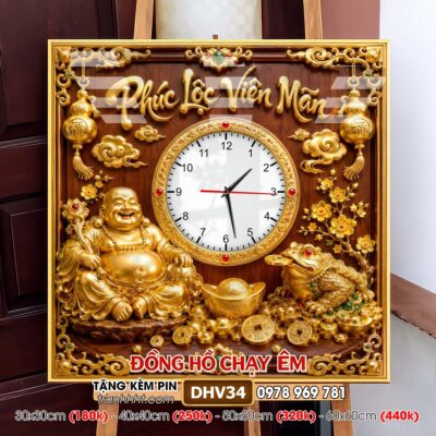Tranh Đồng Hồ treo tường DHV34