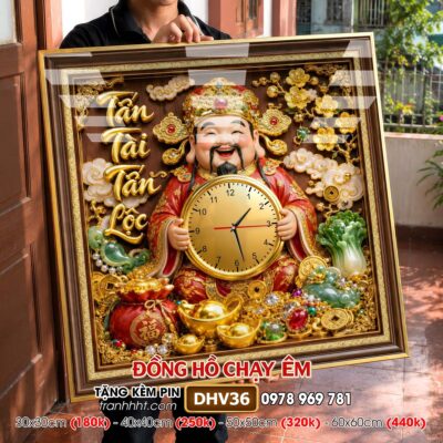 Tranh Đồng Hồ treo tường DHV36