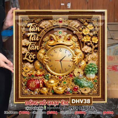 Tranh Đồng Hồ treo tường DHV38
