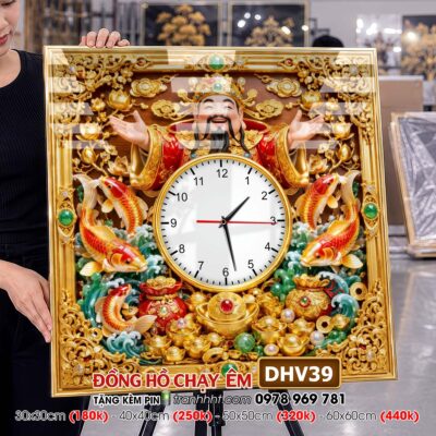 Tranh Đồng Hồ treo tường DHV39