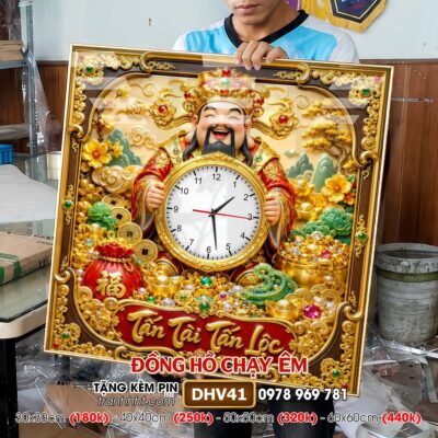 Tranh Đồng Hồ treo tường DHV41