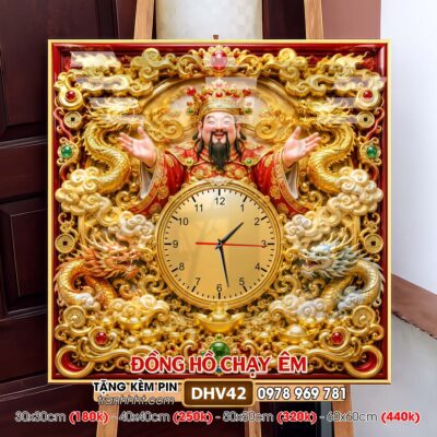 Tranh Đồng Hồ treo tường DHV42