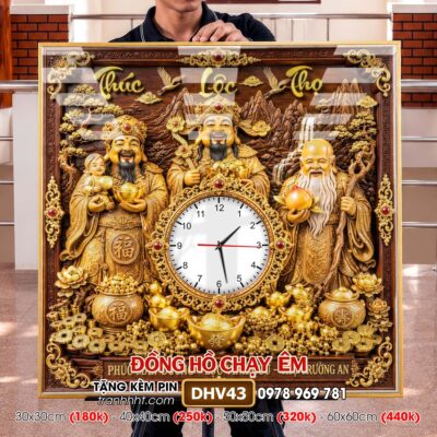 Tranh Đồng Hồ treo tường DHV43