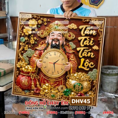 Tranh Đồng Hồ treo tường DHV45