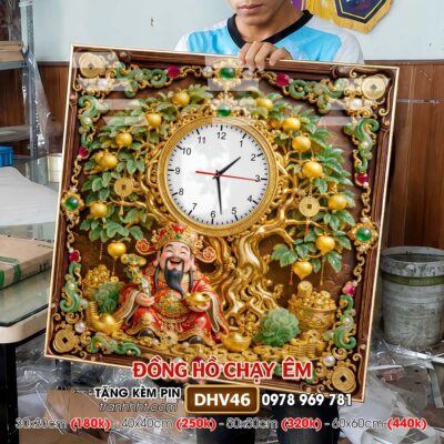 Tranh Đồng Hồ treo tường DHV46