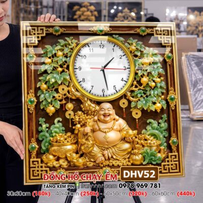 Tranh Đồng Hồ treo tường DHV52