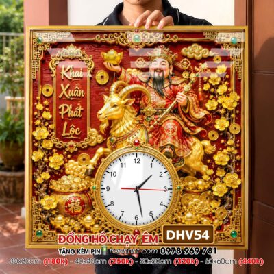 Tranh Đồng Hồ treo tường DHV54