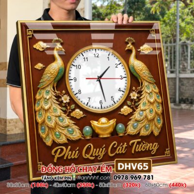 Tranh Đồng Hồ treo tường DHV65