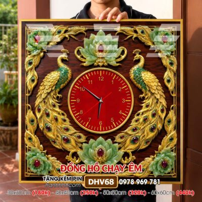 Tranh Đồng Hồ treo tường DHV68
