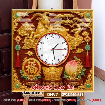 Tranh Đồng Hồ treo tường DHV7