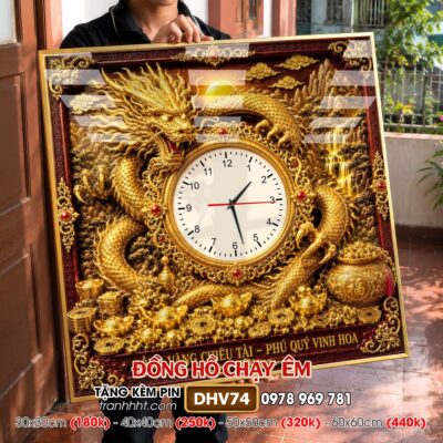 Tranh Đồng Hồ treo tường DHV74