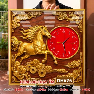 Tranh Đồng Hồ treo tường DHV76