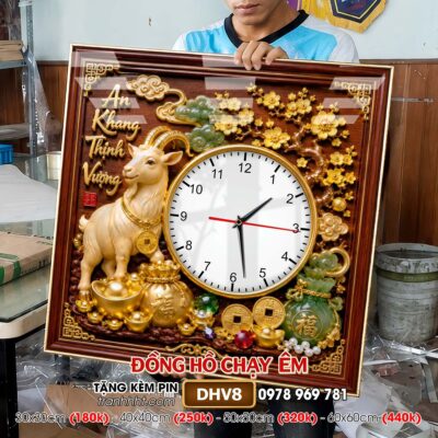 Tranh Đồng Hồ treo tường DHV8
