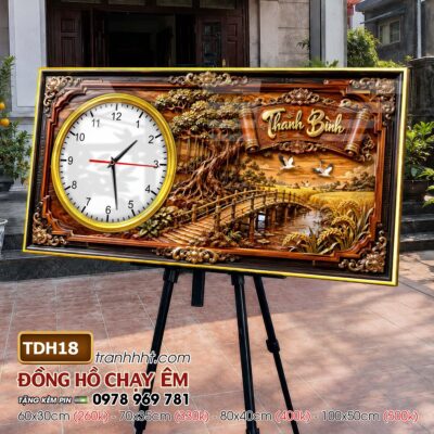Tranh Đồng Hồ treo tường TDH18