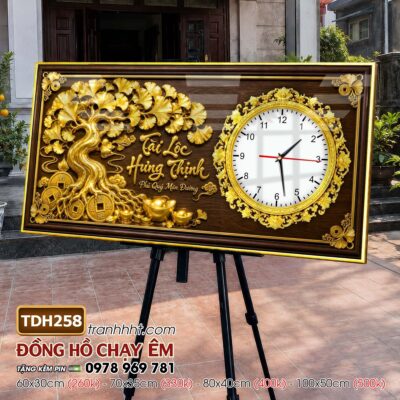Tranh Đồng Hồ treo tường TDH258