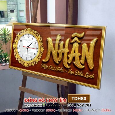 Tranh Đồng Hồ treo tường TDH80