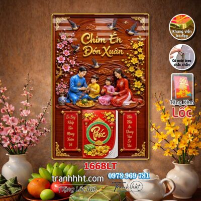 Lịch Tết treo tường 1668LT