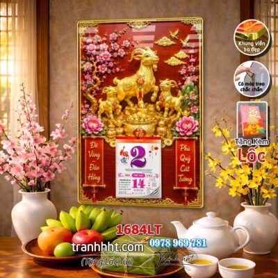 Lịch Tết treo tường 1684LT