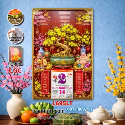 Lịch Tết treo tường 1695LT