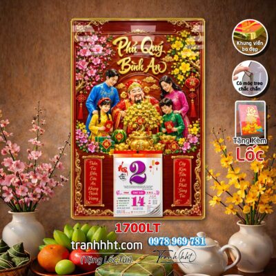 Lịch Tết treo tường 1700LT