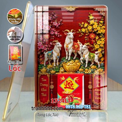 Lịch Tết treo tường 1724LT