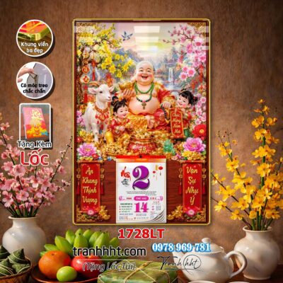 Lịch Tết treo tường 1728LT