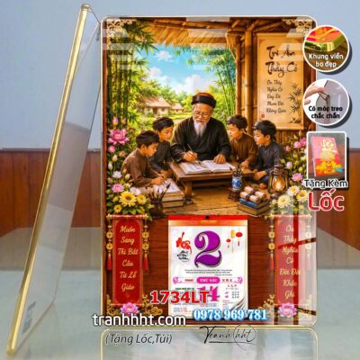 Lịch Tết treo tường 1734LT