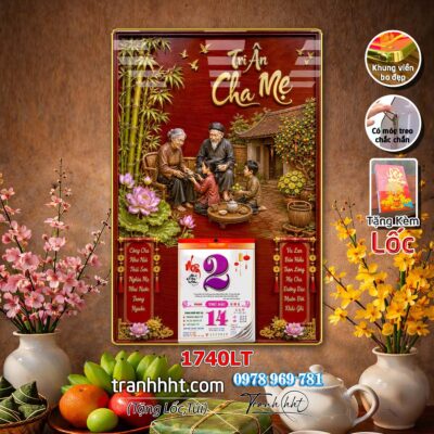 Lịch Tết treo tường 1740LT