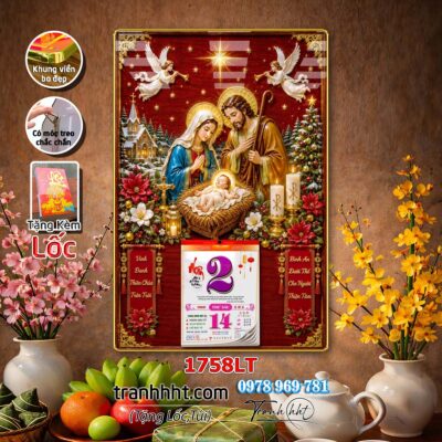 Lịch Tết treo tường 1758LT