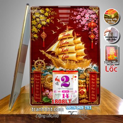 Lịch Tết treo tường 1808LT