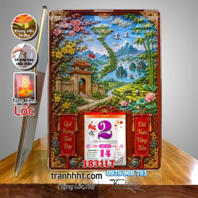 Lịch Tết treo tường 1831LT