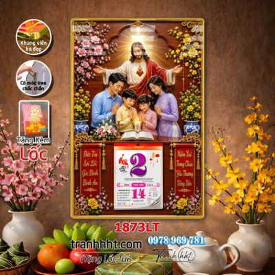 Lịch Tết treo tường 1873LT