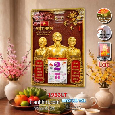 Lịch Tết treo tường 1963LT