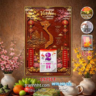 Lịch Tết treo tường 1975LT