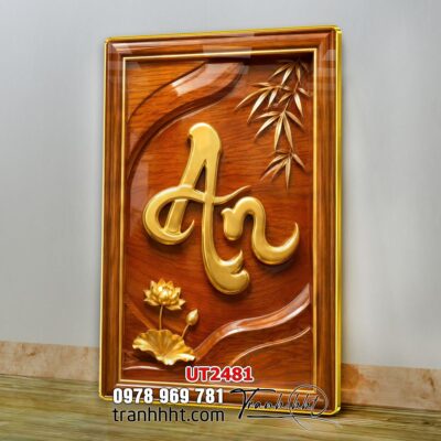Tranh thư pháp tri ân cha mẹ thầy cô treo tường UT2481
