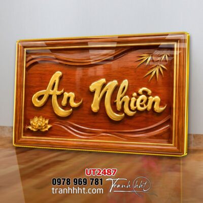 Tranh thư pháp tri ân cha mẹ thầy cô treo tường UT2487