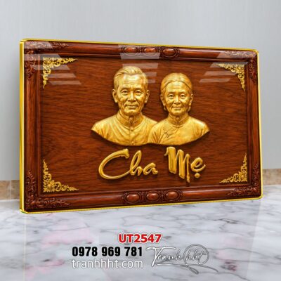 Tranh thư pháp tri ân cha mẹ thầy cô treo tường UT2547