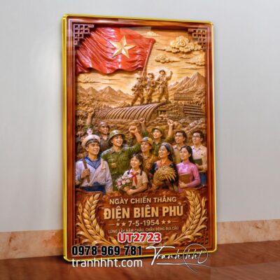 Tranh bác Hồ bác Giáp tranh Vĩ Nhân Quốc Khánh treo tường UT2723