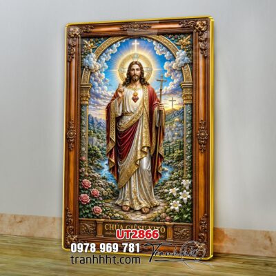 Tranh công giáo chúa giê su đức mẹ maria UT2866