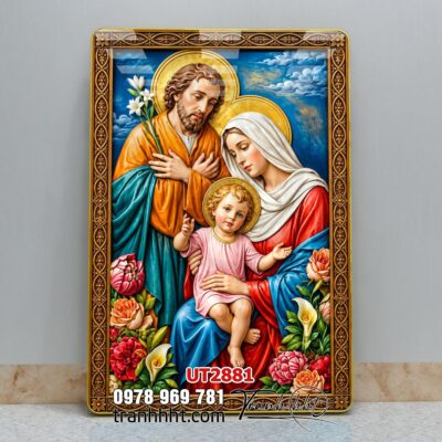 Tranh công giáo chúa giê su đức mẹ maria UT2881