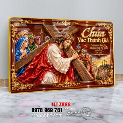 Tranh công giáo chúa giê su đức mẹ maria UT2888