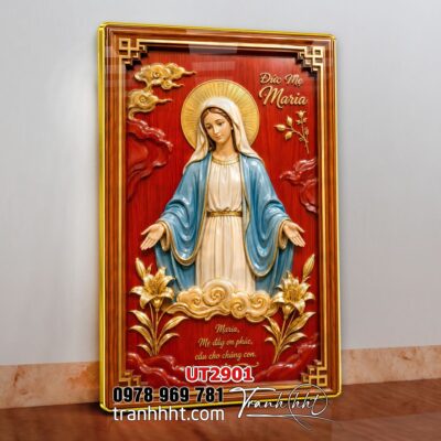 Tranh công giáo chúa giê su đức mẹ maria UT2901