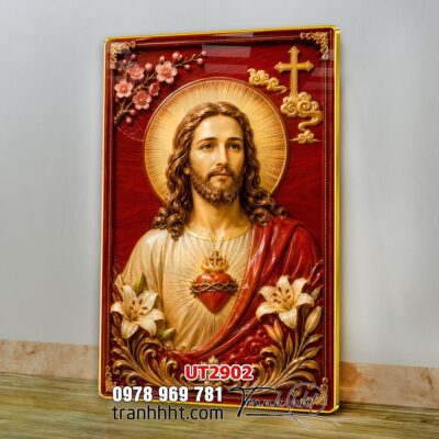 Tranh công giáo chúa giê su đức mẹ maria UT2902