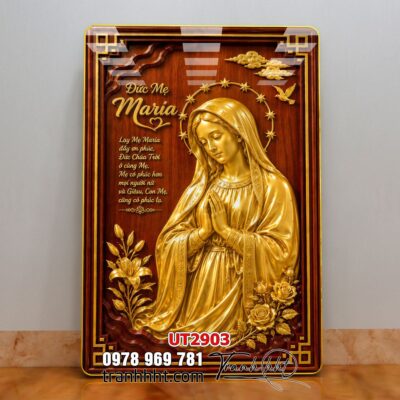 Tranh công giáo chúa giê su đức mẹ maria UT2903